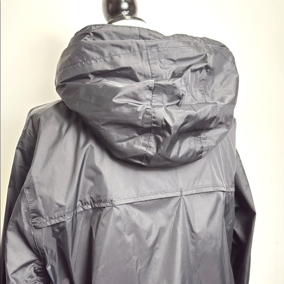 Eddie Bauer Black Packable Windbreaker Jacket Raincoat Hood Technical Jacket - Picture 5 of 16